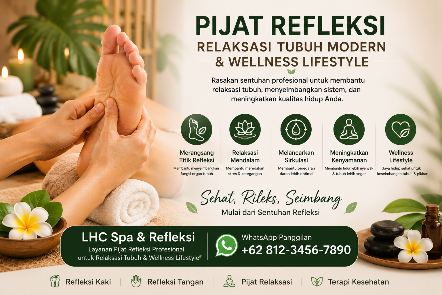 Pijat refleksi dan relaksasi tubuh