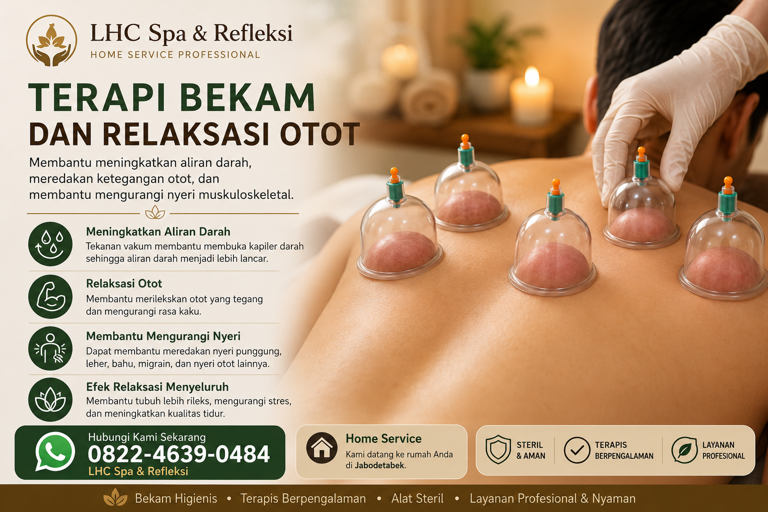 Terapi bekam dan relaksasi otot